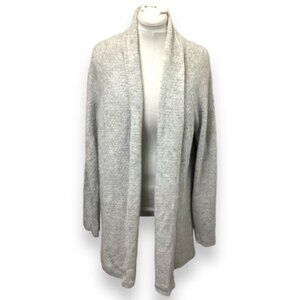 Liz Claiborne Career Women’s Longline Wool Blend Cardigan, Gray, size 1X